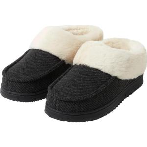 Dearfoams Women’s Memory Foam Slippers(Black)