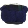 Dearfoams Kids’ Hunter Felted Plaid Moccasin Slipper(Navy Blazer)