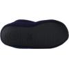 Dearfoams Kids’ Hunter Felted Plaid Moccasin Slipper(Navy Blazer)