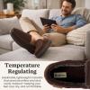 Dearfoams mens Keaton Memory Foam Moccasin Slippers With Indoor and Outdoor Sole and Wide Widths(Coffee Twill)