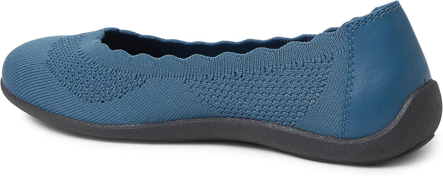 imageDearfoams Womens Lightweight Washable Comfort Misty Ballet FlatsBlue Coral