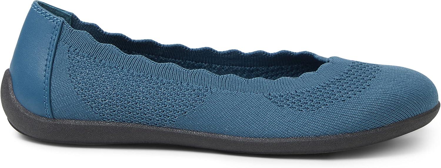 imageDearfoams Womens Lightweight Washable Comfort Misty Ballet FlatsBlue Coral