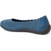 Dearfoams Women’s Lightweight Washable Comfort Misty Ballet Flats(Blue Coral)