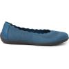 Dearfoams Women’s Lightweight Washable Comfort Misty Ballet Flats(Blue Coral)