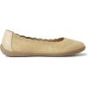 Dearfoams Women’s Lightweight Washable Comfort Misty Ballet Flats(Curry)