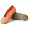 Dearfoams Women’s Lightweight Washable Comfort Misty Ballet Flats(Mandarin)