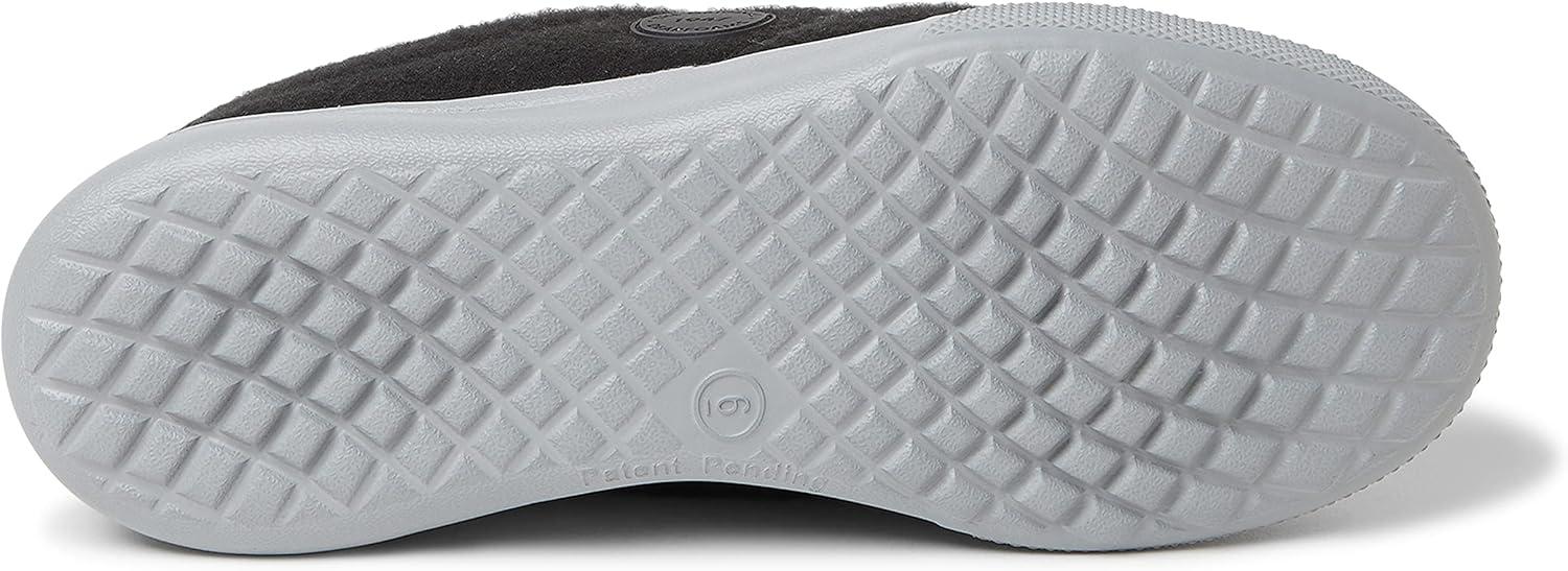 imageDearfoams womens Kendra Sport Lounge Memory Foam ClogBlack Solid Fleece