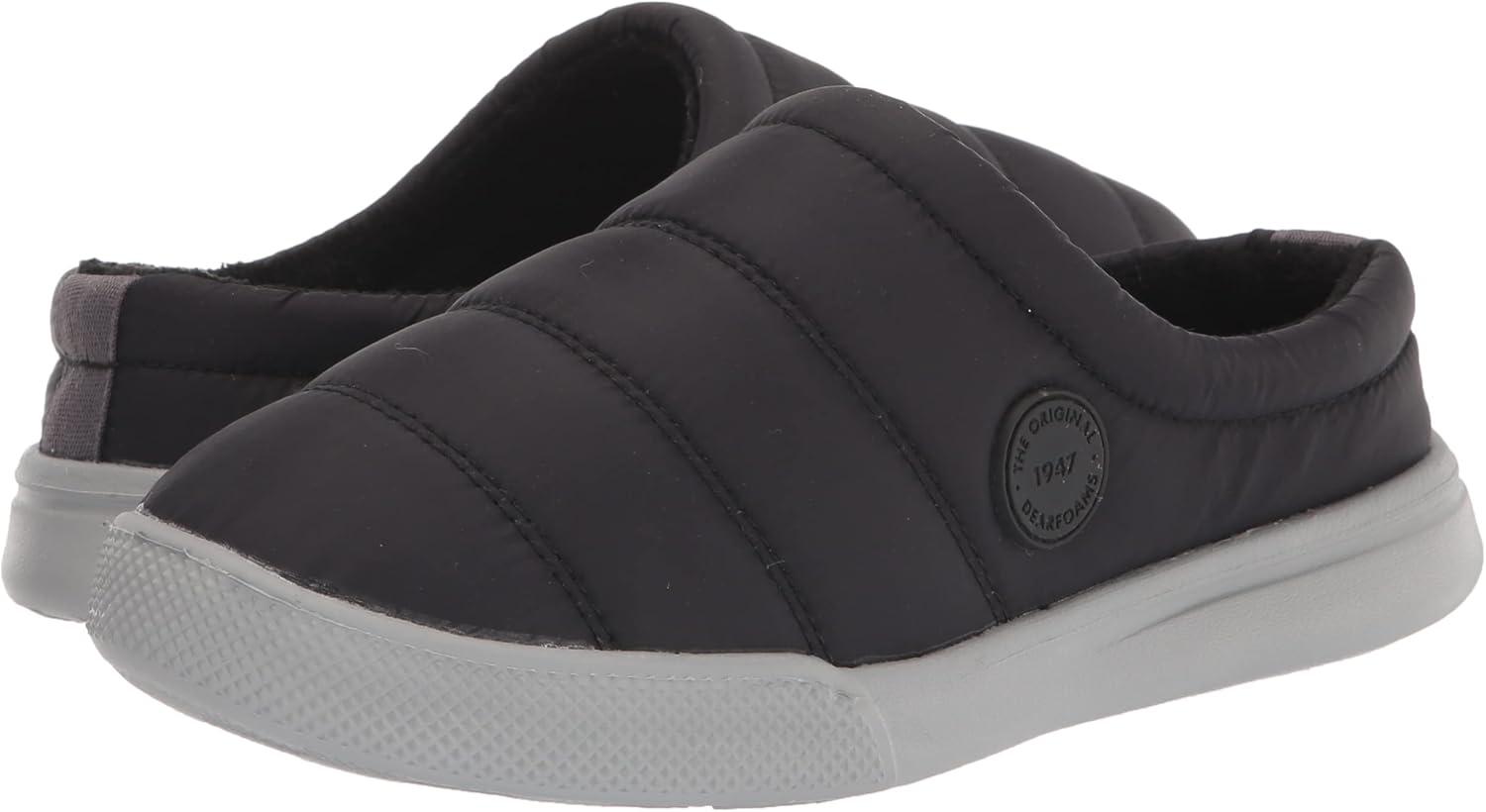 imageDearfoams womens Kendra Sport Lounge Memory Foam ClogBlack Solid Nylon