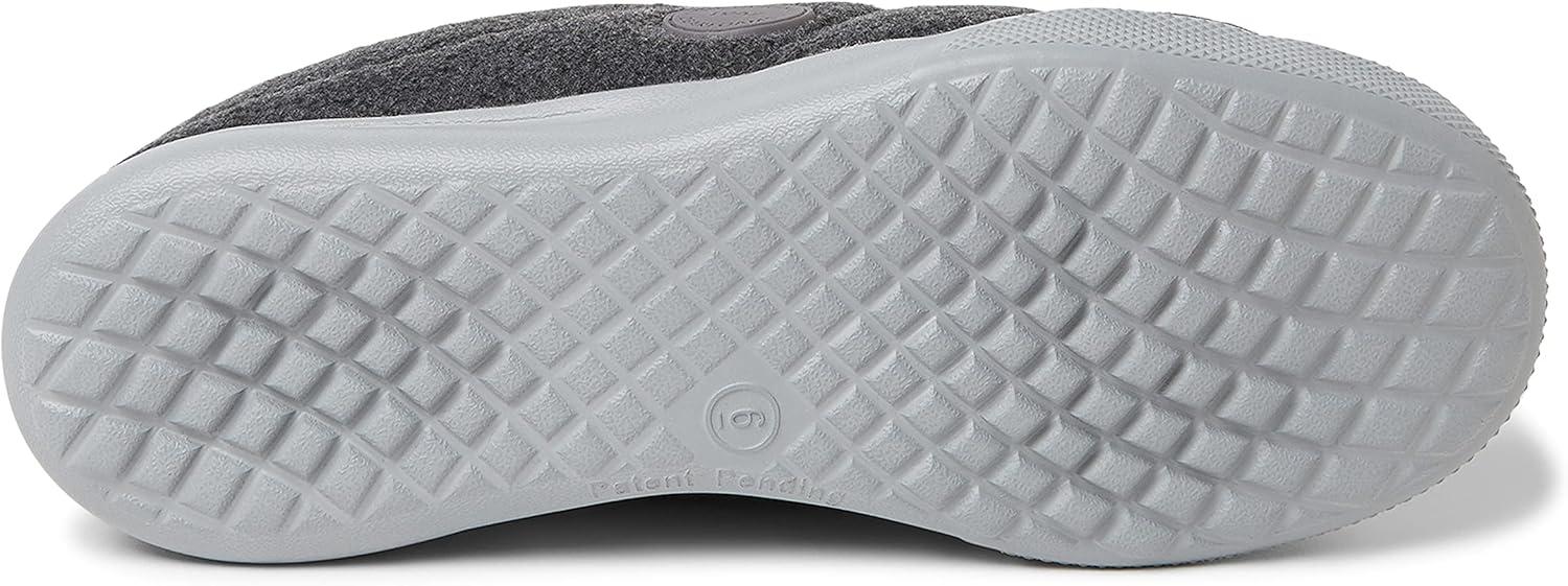 imageDearfoams womens Kendra Sport Lounge Memory Foam ClogDark Heather Grey Fleece