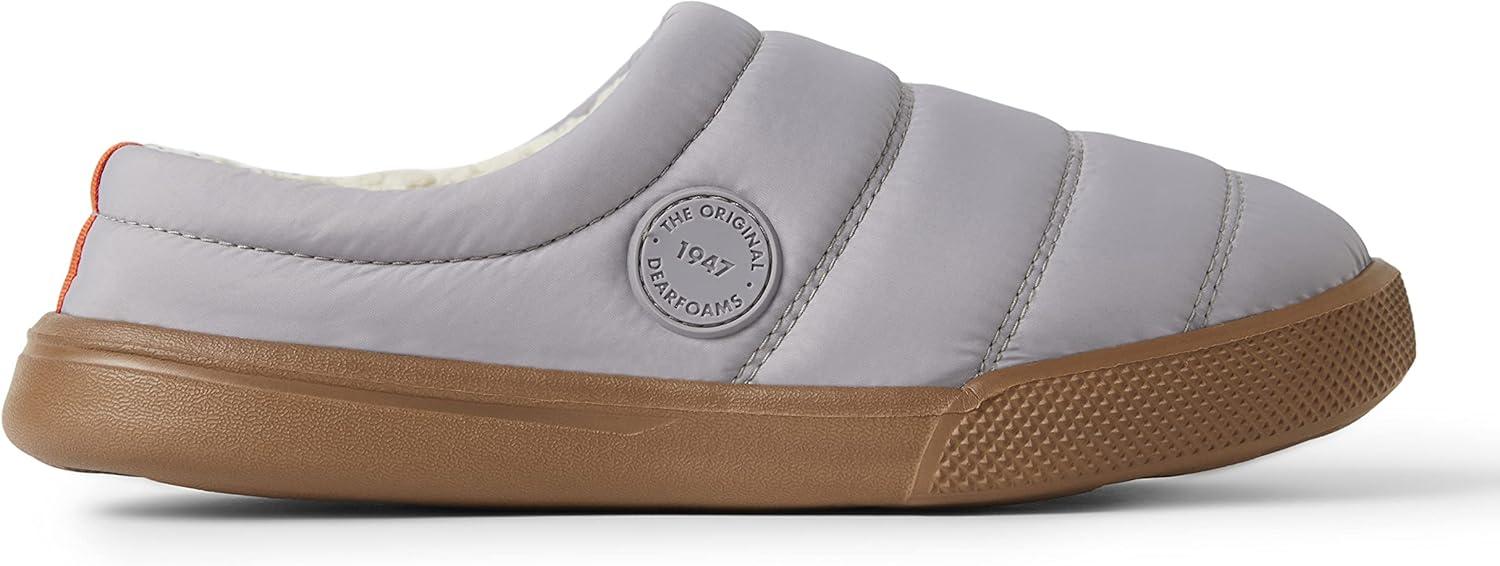 imageDearfoams womens Kendra Sport Lounge Memory Foam ClogMedium Grey Nylon