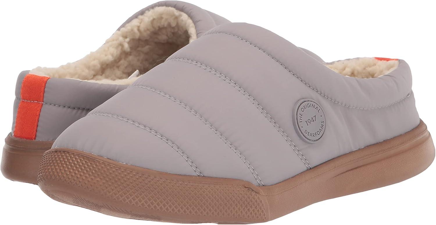 imageDearfoams womens Kendra Sport Lounge Memory Foam ClogMedium Grey Nylon