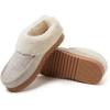 Dearfoams Women’s Memory Foam Insole Slippers (Oatmeal Heather, US Footwear Size System, Adult, Women, Numeric Range, Medium, 5, 6)