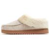 Dearfoams Women’s Memory Foam Insole Slippers (Oatmeal Heather, US Footwear Size System, Adult, Women, Numeric Range, Medium, 5, 6)