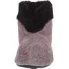 Dearfoams Women’s Sadie Embossed Velour Bootie Slipper(Excalibur)