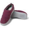Dearfoams womens Kendra Sport Lounge Memory Foam Clog(Fig Fleece)