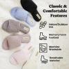 Dearfoams womens Slipper Memory Foam Summer House Shoe Beatrice Terry Slide(Fresh Pink Terry)
