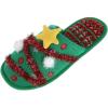 Dearfoams Unisex Holiday Christmas Tree Pile Scuff Slipper, Large (11-12), Green