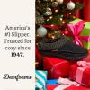 Dearfoams Men’s Breathable Memory Foam Slip on Marshall Indoor House Shoe Moccasin Slipper(Black)