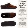 Dearfoams Men’s Breathable Memory Foam Slip on Marshall Indoor House Shoe Moccasin Slipper(Chestnut)