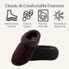 Dearfoams Men’s Breathable Memory Foam Slip on Marshall Indoor House Shoe Moccasin Slipper(Coffee)