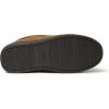 Dearfoams Men’s Hudson Genuine Suede Memory Foam Moccasin With Tie Slipper(Chestnut)