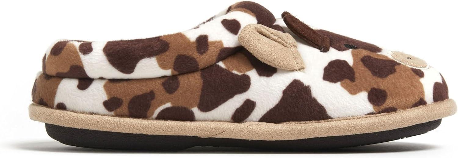 imageDearfoams Kids Kids Toddlers Whimsical Animal Critter Washable SlipperCow