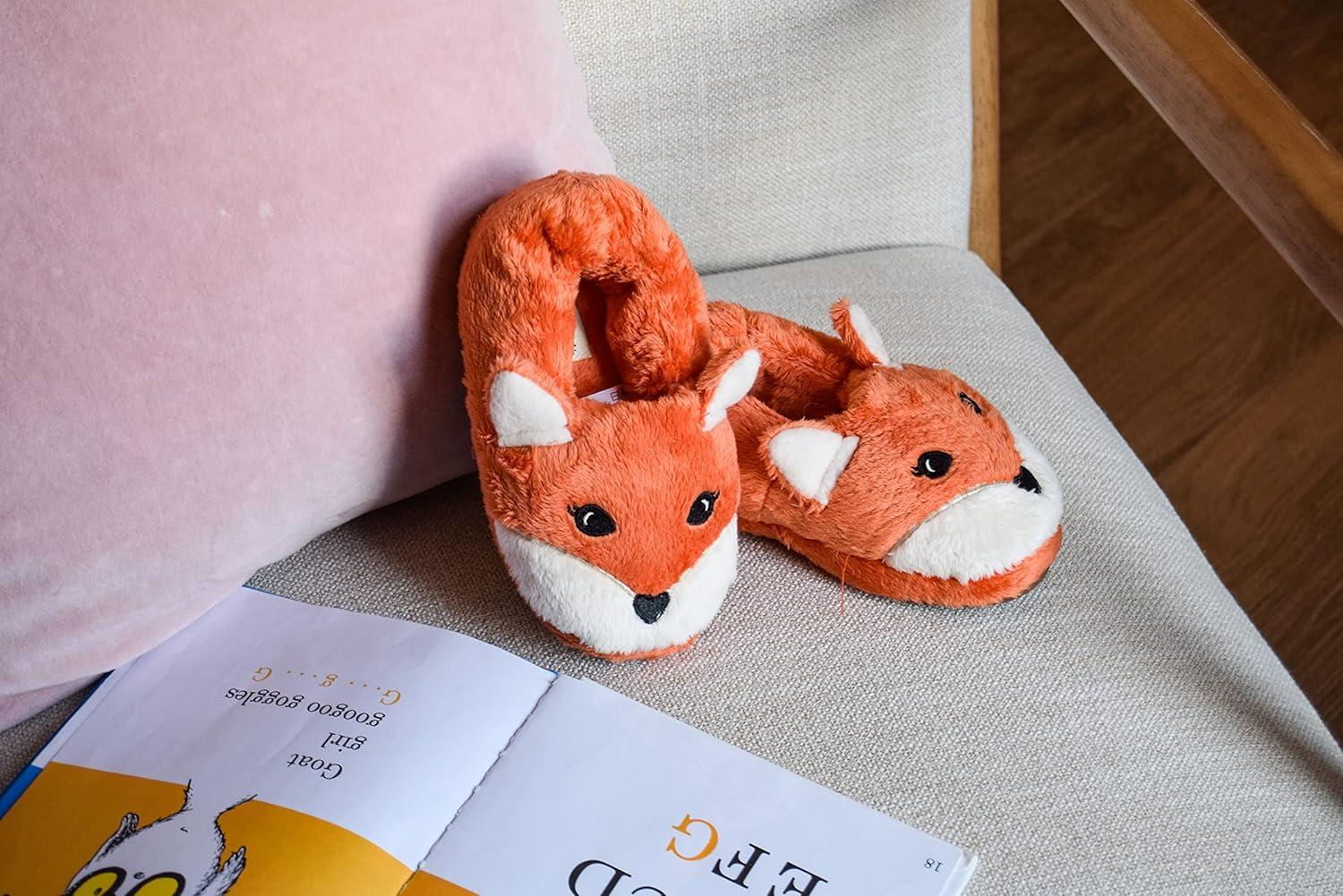 imageDearfoams Kids Kids Toddlers Whimsical Animal Critter Washable SlipperFox