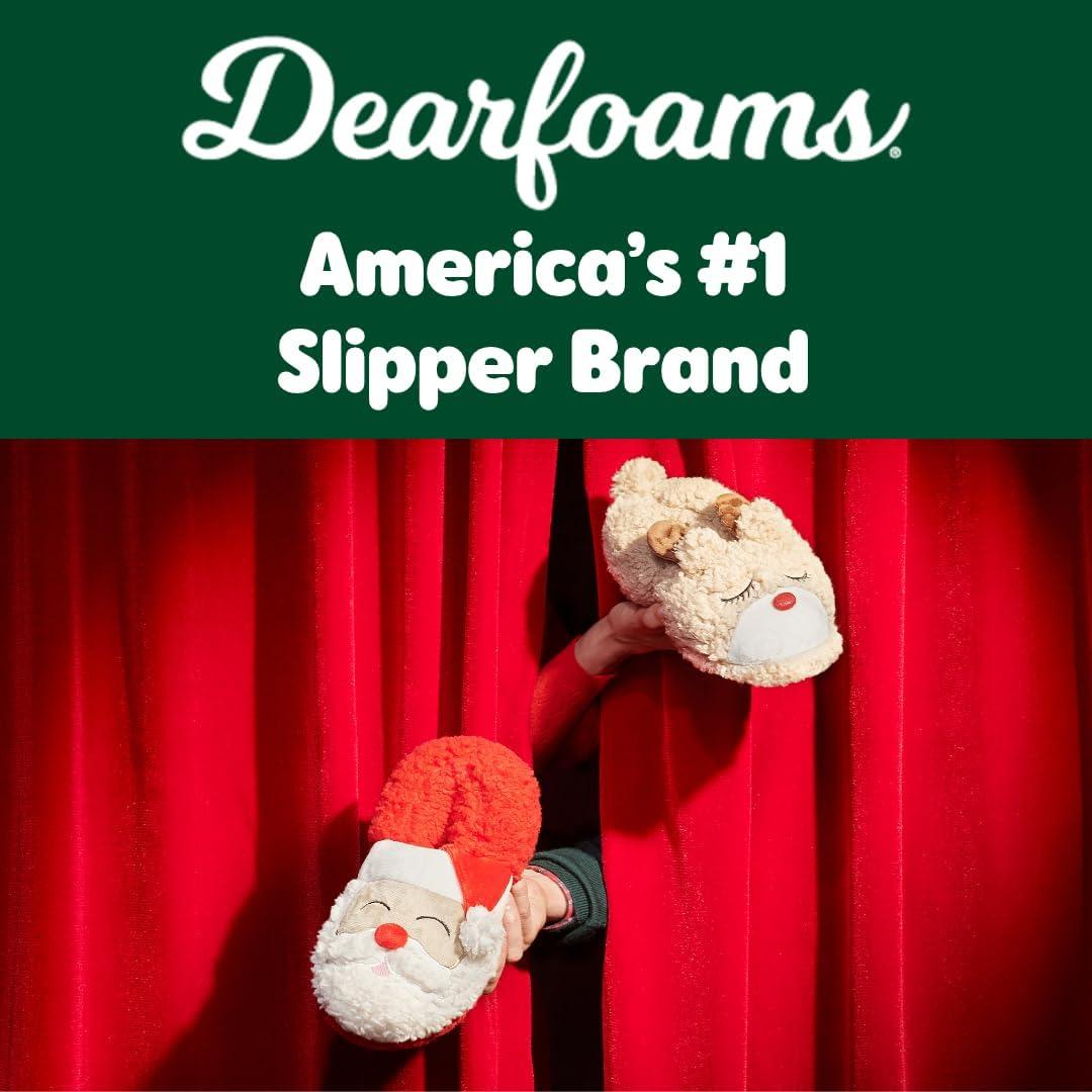imageDearfoams Kids Kids Toddlers Whimsical Animal Critter Washable SlipperKids Reindeer