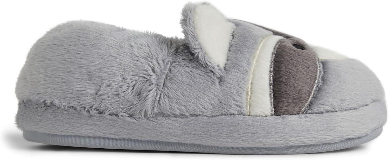 imageDearfoams Kids Kids Toddlers Whimsical Animal Critter Washable SlipperRaccoon