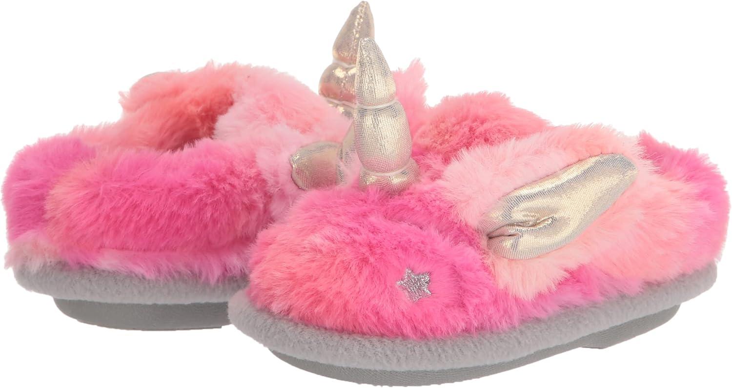 imageDearfoams Kids Kids Toddlers Whimsical Animal Critter Washable SlipperUnicorn