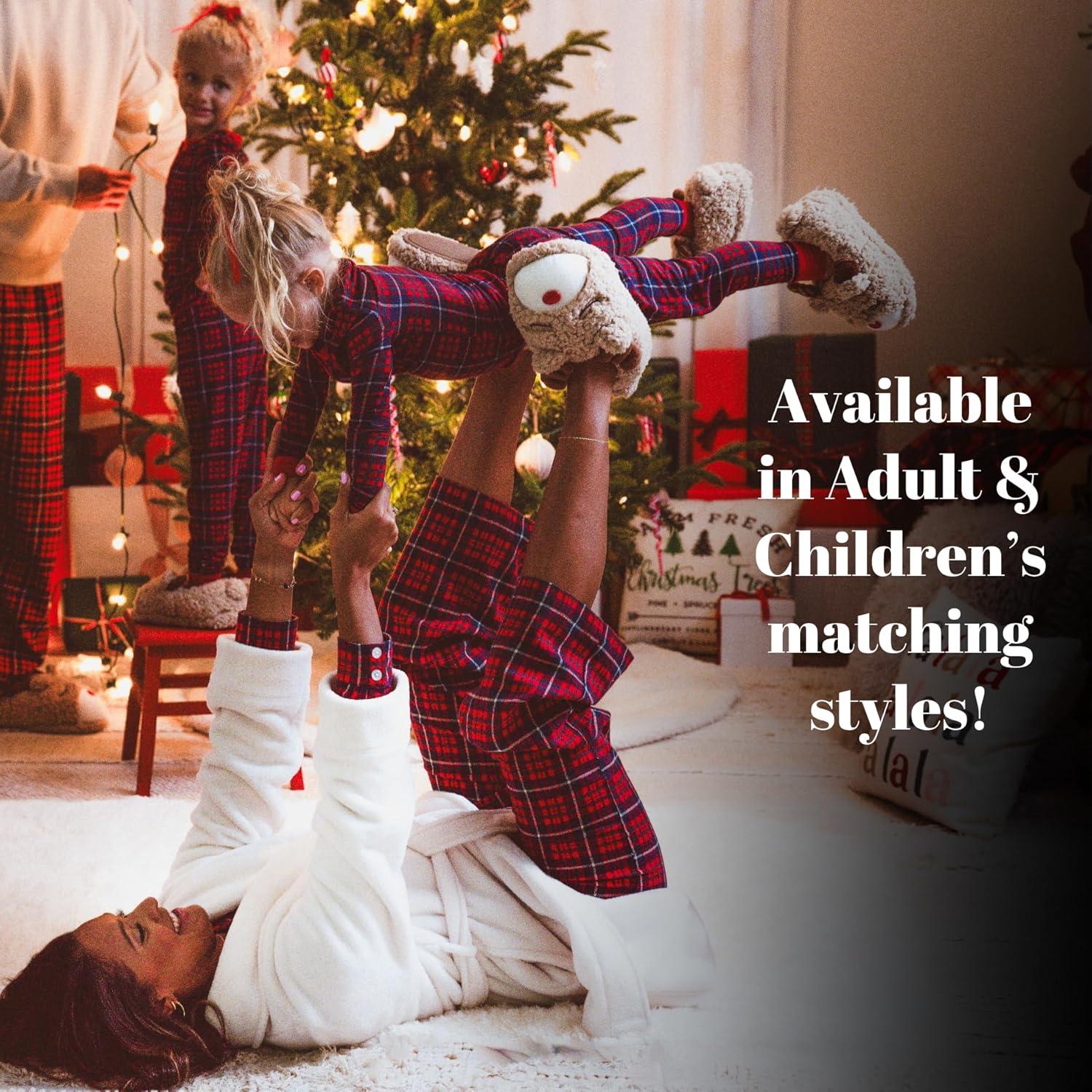 imageDearfoams Unisex Adult Matching Family Holiday Christmas Reindeer amp Turkey ScuffAdult Reindeer