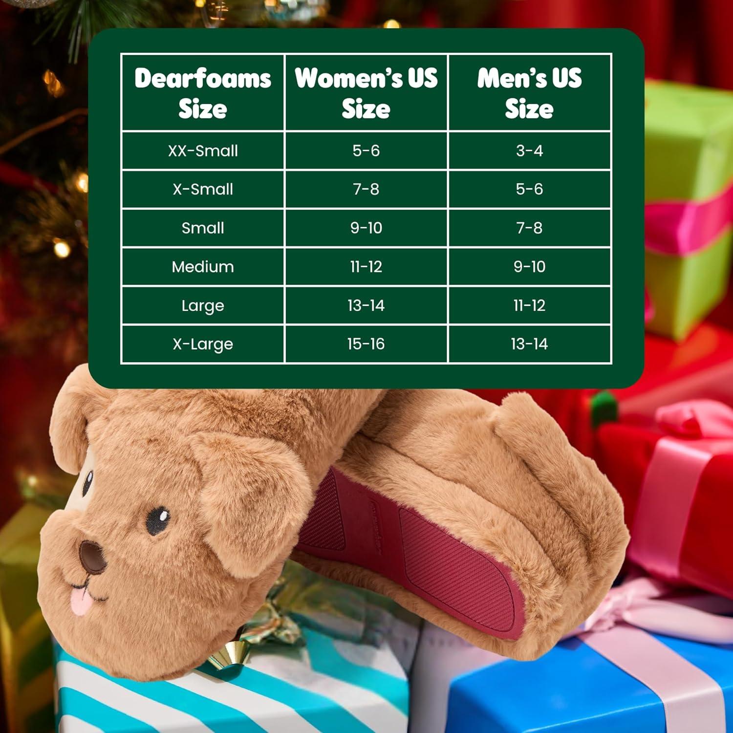 imageDearfoams Unisex Adult Matching Family Holiday Christmas Reindeer amp Turkey ScuffDog