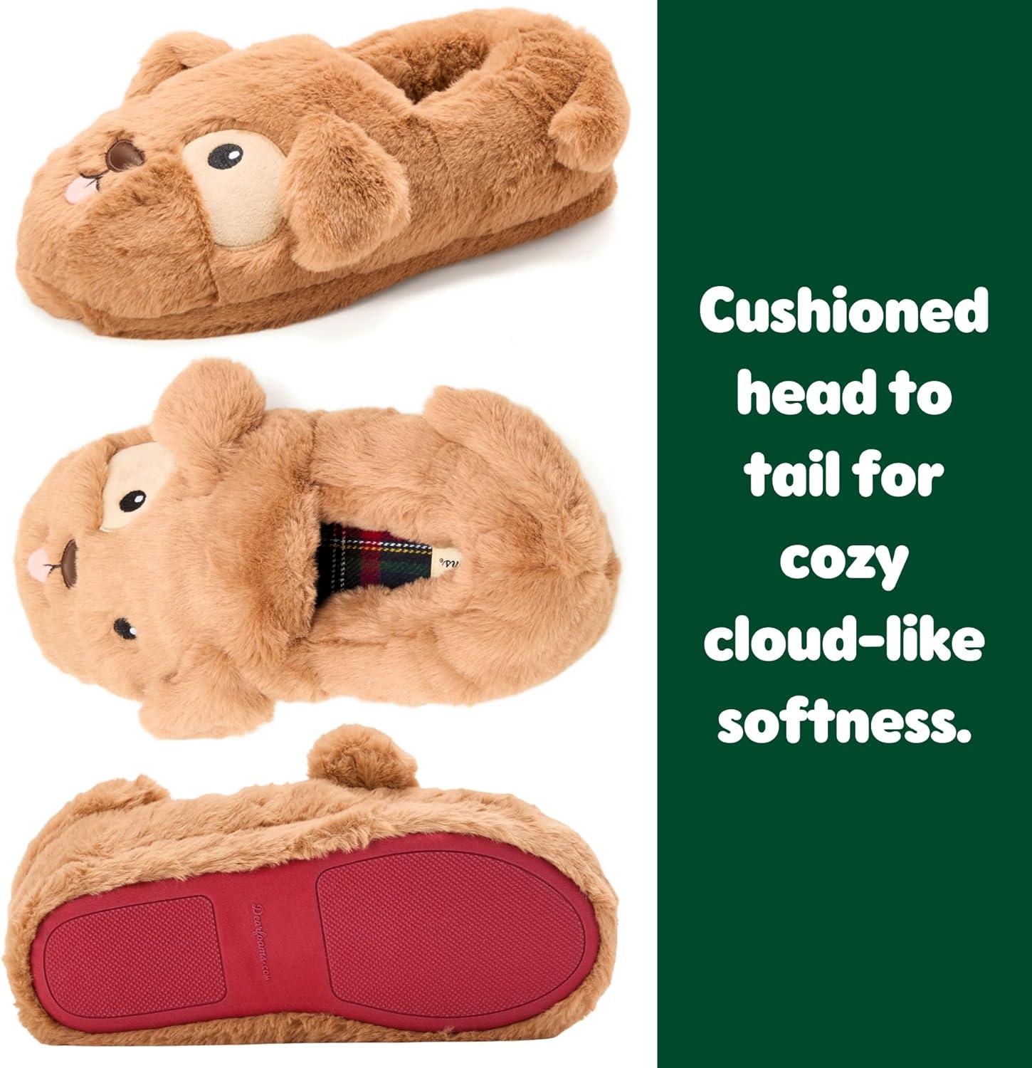 imageDearfoams Unisex Adult Matching Family Holiday Christmas Reindeer amp Turkey ScuffDog