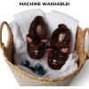 Dearfoams Kids’ Kids’ Toddlers Whimsical Animal Critter Washable Slipper(Cat)