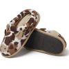 Dearfoams Kids’ Kids’ Toddlers Whimsical Animal Critter Washable Slipper(Cow)