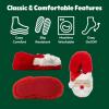 Dearfoams Kids’ Kids’ Toddlers Whimsical Animal Critter Washable Slipper(Kids Santa)