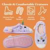 Dearfoams Kids’ Kids’ Toddlers Whimsical Animal Critter Washable Slipper(Purple Unicorn)