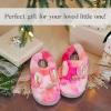 Dearfoams Kids’ Kids’ Toddlers Whimsical Animal Critter Washable Slipper(Unicorn)