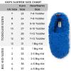 Dearfoams Kids’ Washable Skye Pile Closed Back(Olympic Blue)