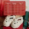 Dearfoams Unisex Adult Matching Family Holiday Christmas Reindeer & Turkey Scuff(Adult Bear)