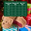 Dearfoams Unisex Adult Matching Family Holiday Christmas Reindeer & Turkey Scuff(Dog)
