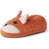 Dearfoams Kids’ Kids’ Toddlers Whimsical Animal Critter Washable Slipper(Fox)