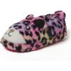 Dearfoams Kids’ Kids’ Toddlers Whimsical Animal Critter Washable Slipper(Leopard)