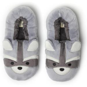 Dearfoams Unisex Adult Matching Family Holiday Christmas Reindeer & Turkey Scuff(Adult Racoon)