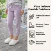Dearfoams Women’s Bailey Plush Furry Scuff Slipper(Alabaster)