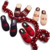 Dearfoams Men’s Funny Ugly Christmas Sweater Holiday Scuff(Stay Merry)