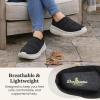 Dearfoams womens Lightweight Quilted Puffy Nylon Energy Return Ontario Slip on Mule(Black)