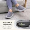 Dearfoams womens Lightweight Quilted Puffy Nylon Energy Return Ontario Slip on Mule(Medium Grey)
