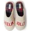 Dearfoams Men’s Funny Ugly Christmas Sweater Holiday Scuff(Feelin Jolly)