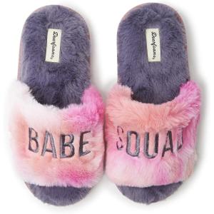Dearfoams Kids’ Lana Slide With Slogan(Babe Squad)